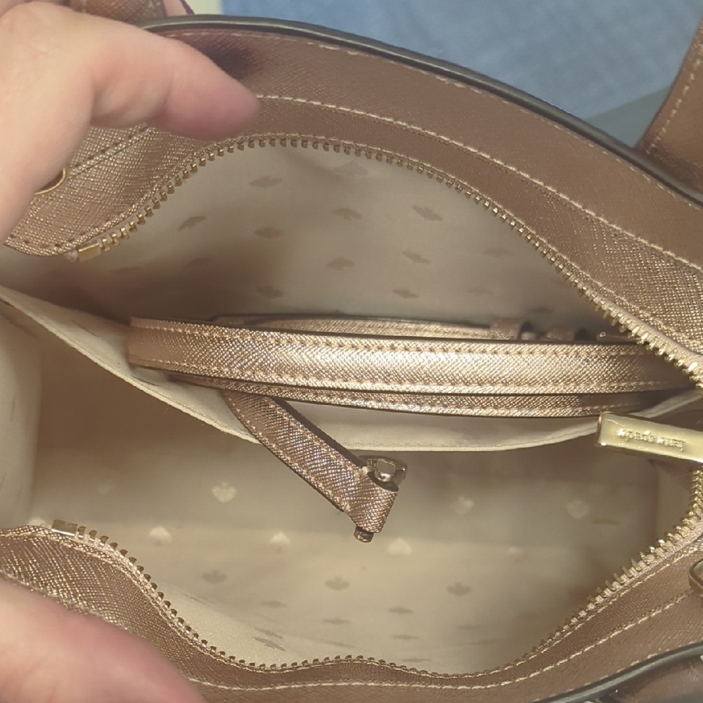 Kate Spade Gold Satchel with Luxurious Finish - Picture 9 of 9